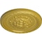 Ekena Millwork Palmetto Ceiling Medallion, Hand-Painted Rich Gold, 11 1/2"OD x 1"P CM11PARGS - alternate 3